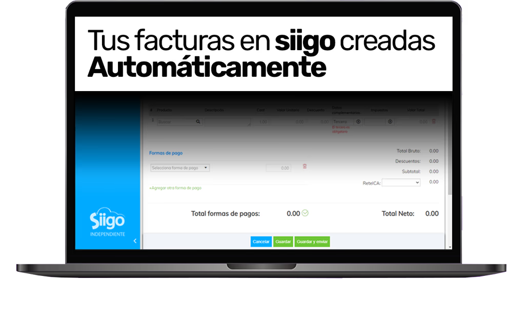 Automatiza tu facturación.